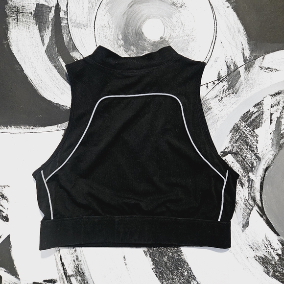 Lychee the Label Tofu Reflective Detail Cut Out Crop Top - Picture 2 of 4